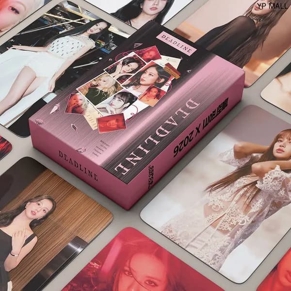 Карточки BLACKPINK альбом DeadLine, 55 карточек K-pop, ROSE LISA JISOO JENNIE