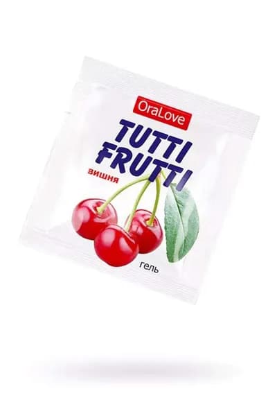 Гель "Tutti-frutti "Вишня" серии "Oralove" одноразовая упаковка 4 г