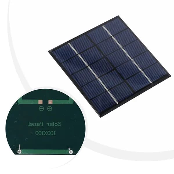 Панель солнечных батарей 3W 5V, солнечная эпоксидная панель, перезаряжаемая 12V 100*100MM