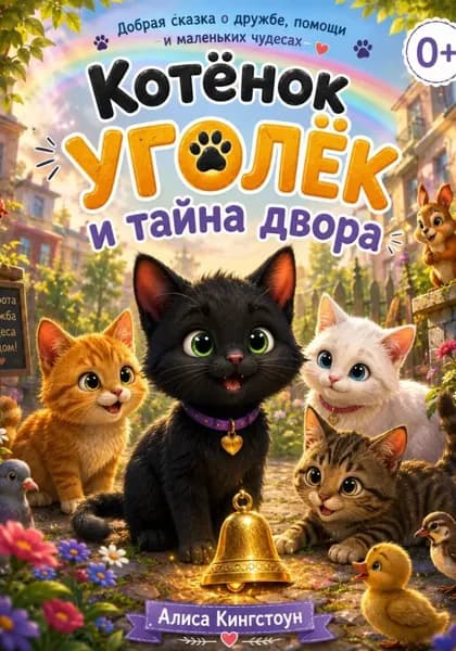 Котёнок Уголёк и тайна двора | Кингстоун Алиса | Электронная книга
