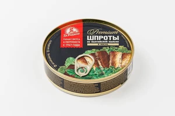 Шпроты в масле из балтийской кильки, 160 г