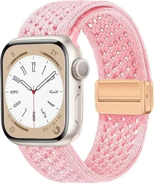 Тканевый ремешок для apple watch 1 2 3 4 5 6 7 8 9 10 SE, Нейлоновый браслет для Apple Watch размера 38 41 40 42mm(10 серий),Магнитная пряжка