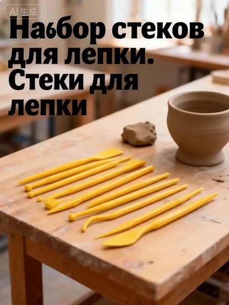 Набор стеков для лепки и моделирования инструменты для работы с глиной, полимерной глиной и пластилином, многофункциональный комплект для творчества