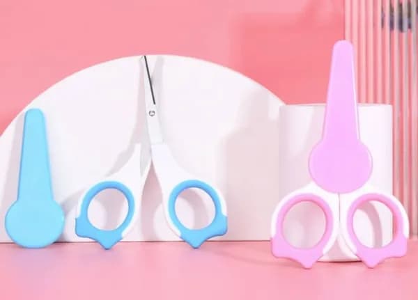 Ножницы детские маникюрные для новорожденных и малышей baby безопасность