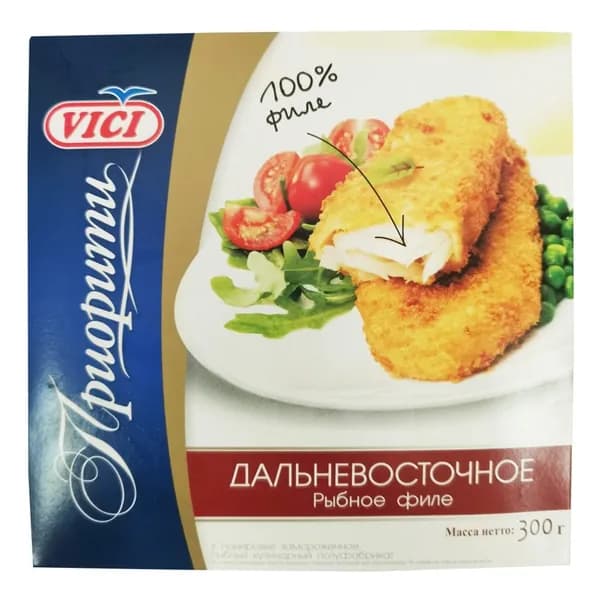 Рыбное филе Vici Дальневосточное в панировке замороженное 300 г