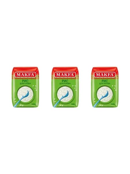 Makfa Рис для плова, 500 г, 3 шт