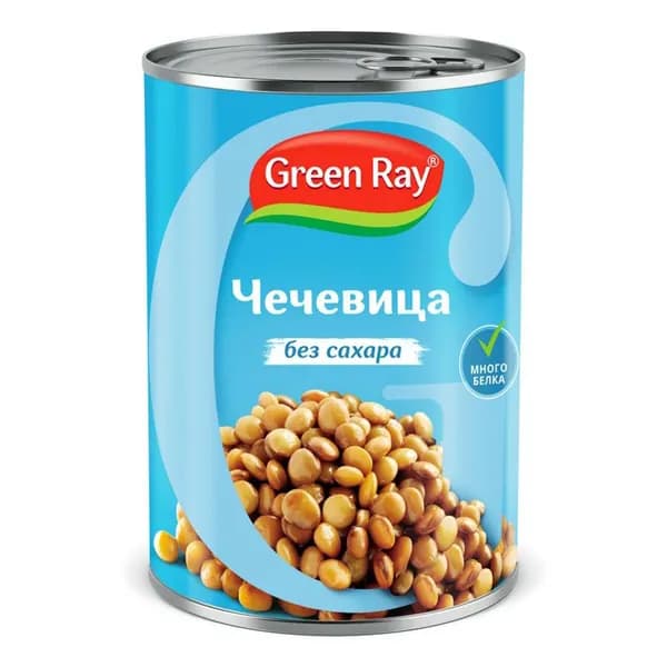 Чечевица Green Ray 425 г