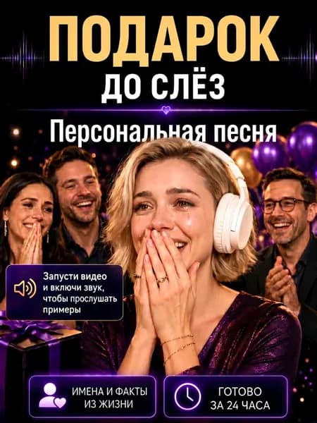 Оригинальный подарок персональная песня на заказ WowRecords