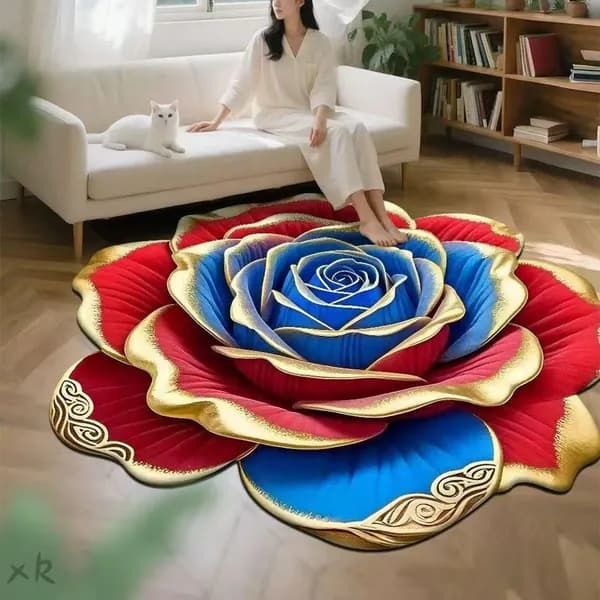 Ковер дорожка 60x60 см 7 мм 3d-эффект разноцветный