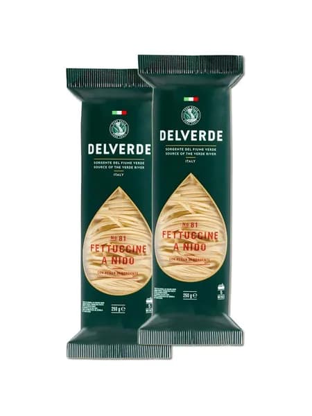 Макаронные изделия Delverde №081 Феттуччине (гнезда), 2 шт по 250 г