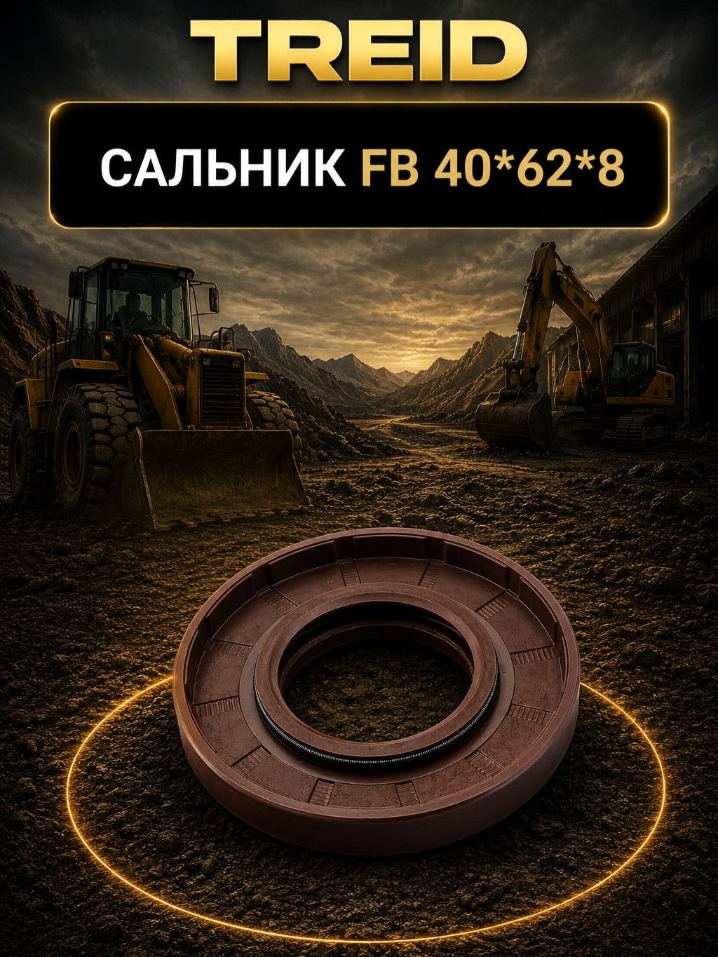 Сальник FB 40*62*8 для китайской спецтехники