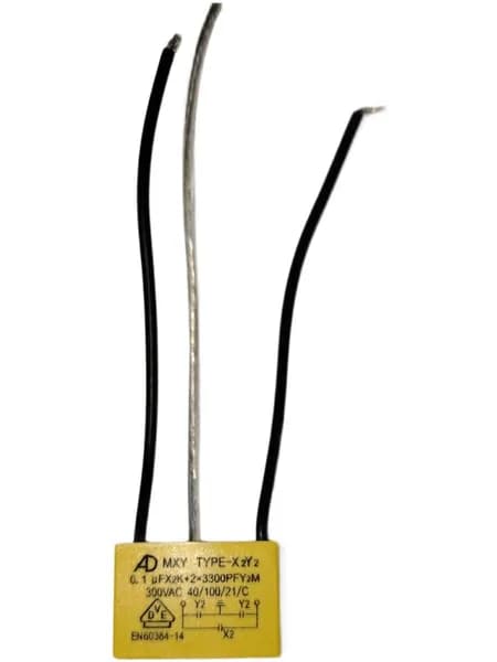 Конденсатор X2Y2 0,1мкФ X2K+2х3300PFY2M; 5 штук