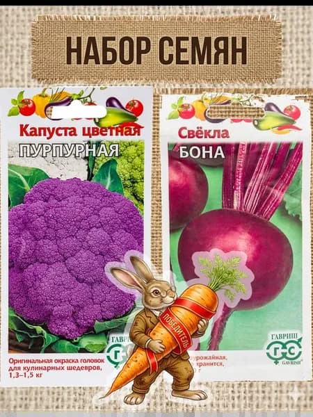Капуста Пурпурная 0.2г и свекла Бона 2г