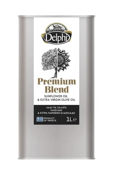 Delphi масло салатное Подсолнечное с Оливковым 1000мл.