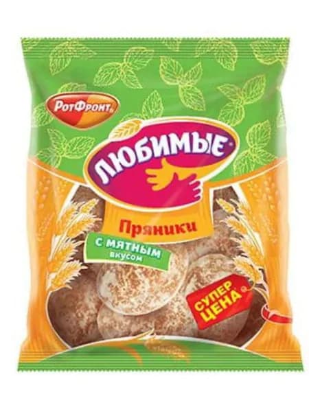 Пряники Любимые с мятным вкусом 400 г
