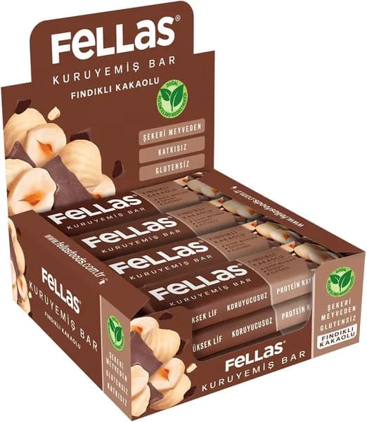 Fellas Батончик с фундуком и какао 30 г x 12 шт.
