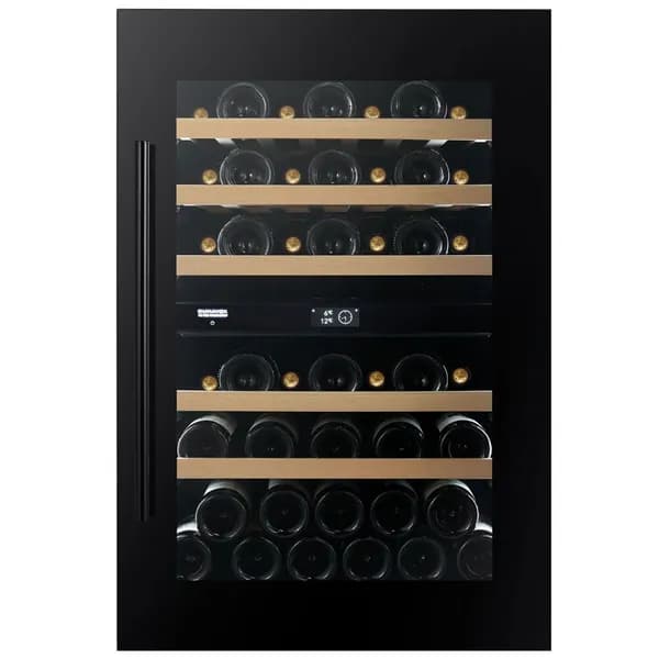 Винный холодильный шкаф Dunavox DVP-44.120DB компрессорный (встраиваемый холодильник для вина на 44 бутылки)
