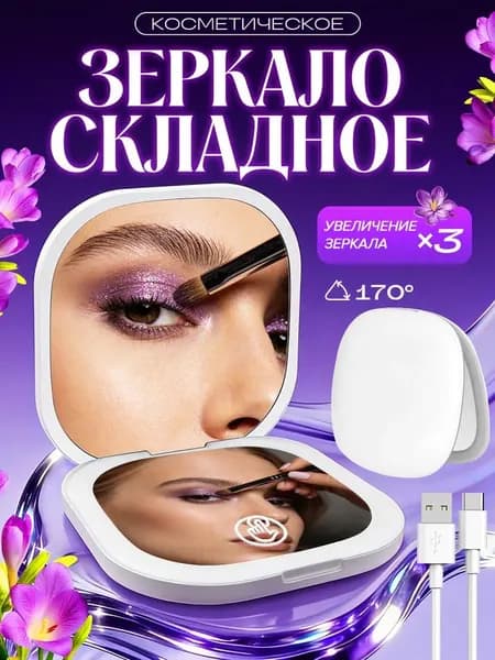 Зеркало гримерное, 1 шт