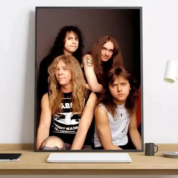 B And METALLICA Самостоятельная художественная живопись, каллиграфия, HD-постер на холсте для гостиной, спальни, бара, эстетическое украшение.