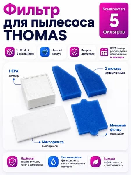 Фильтр для пылесоса Thomas AQUA-BOX COMPACT 786533