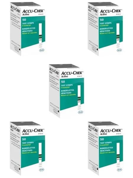 Тест-полоски "Акку-Чек Актив" (Accu-Chek Active), 50 шт. x5