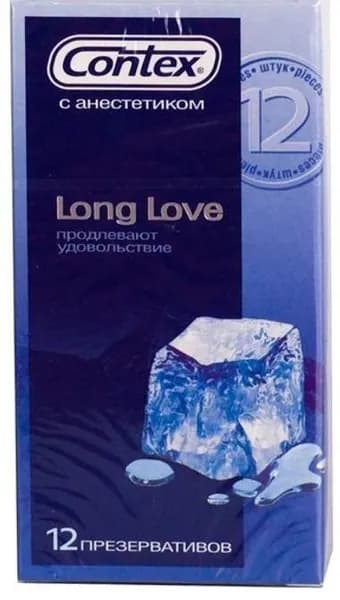 CONTEX Long Love Презервативы с анестетиком 12 шт