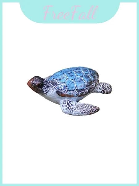 статуэтка черепаха из смолы оcean animal resin turtle craft ornament for party decor, blue