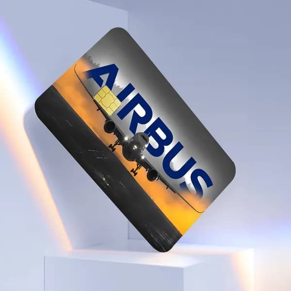 Аэробус Airbus Наклейка для банковской карты
