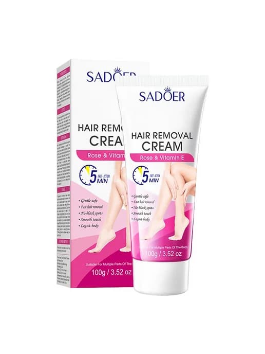 Крем для ДЕПИЛЯЦИИ с лопаточкой 100ml SADOER Удаляет