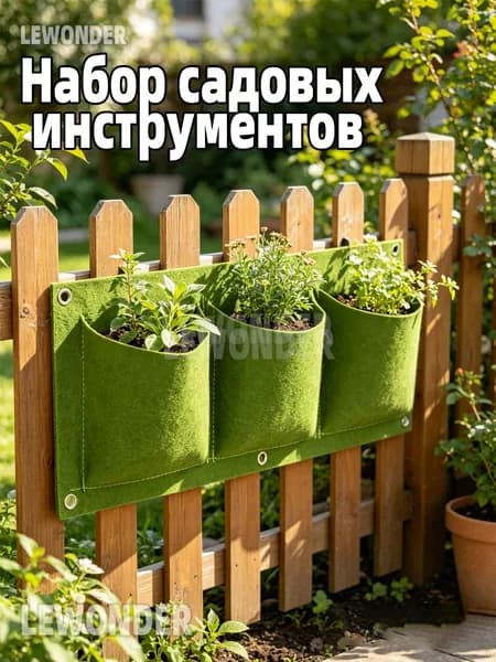 Мешок-горшок для растений 3 л,, 1 шт, цвет зеленый