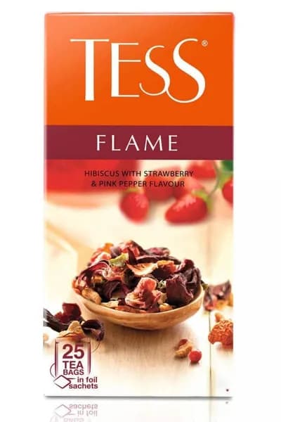 Tess Чай травяной Flame, 25 пакетиков по 2 г