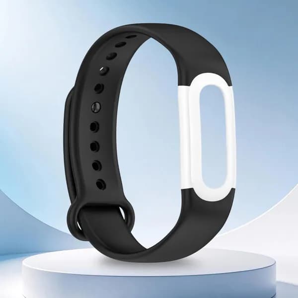 Силиконовый ремешок для фитнес-трекера Fitbit Air, черно-белый, 254,3 мм