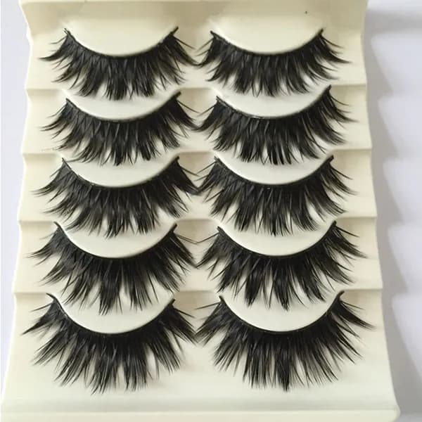 5 Pairs Черный Длинный