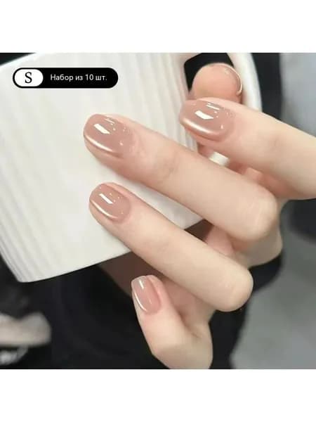 Однотонный маникюрный набор "кошачий глаз"