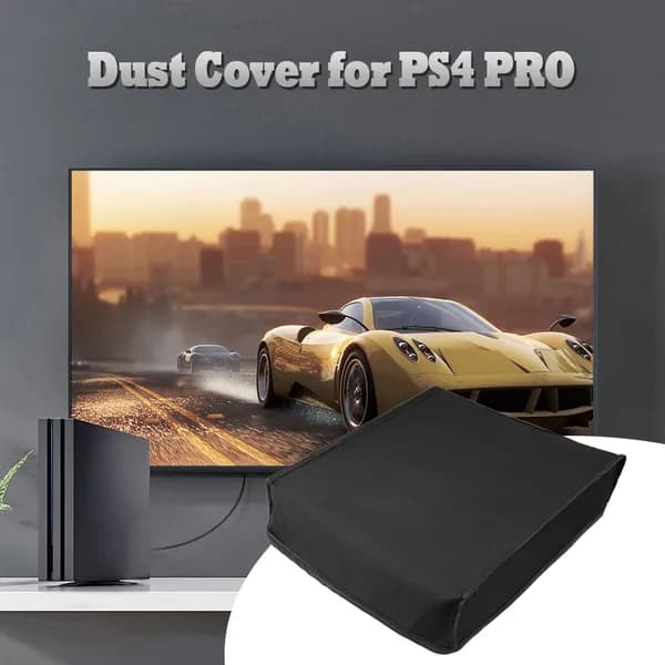Чехол для PlayStation 4 Pro, чёрный, тканевый, с флисом внутри