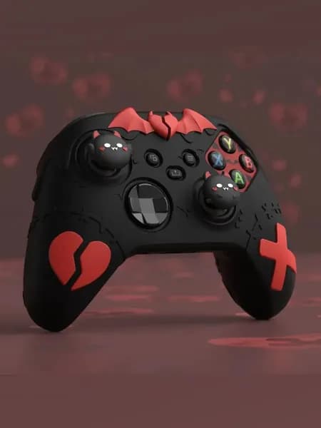 Готический чехол из силикона для геймпада Xbox Series X/S, чёрный