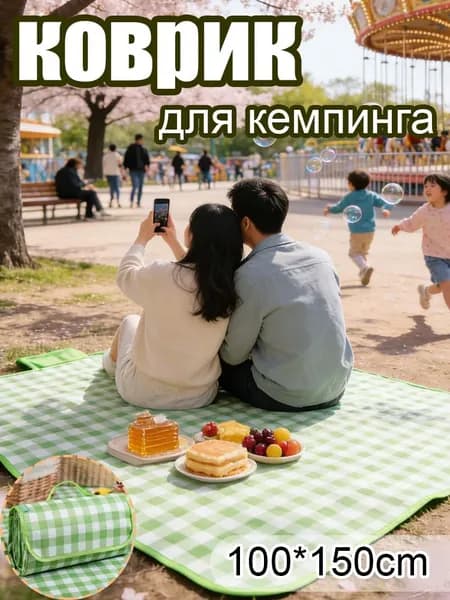 Коврик для пикника с влагозащитным покрытием