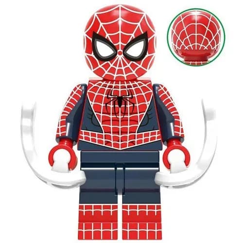 Фигурка Marvel Человек-Паук Совместима с Lego Конструктор для мальчиков Супергеройская фигурка
