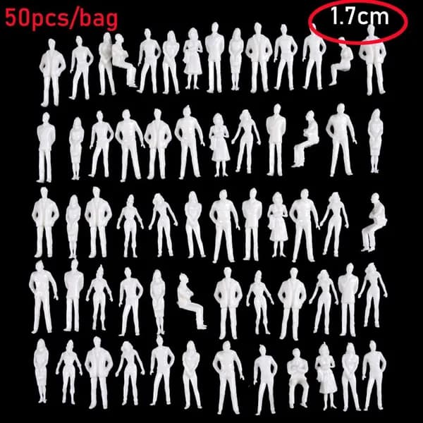 10/50Pcs Миниатюрный поезд Пейзаж