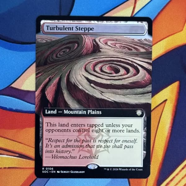 Кастомные прокси-карты высокого качества, MTG PROXY CARDS фойловые карты не, стандартный размер Turbulent Steppe SOC #0106
