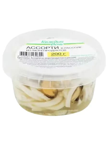 Ассорти из морепродуктов Каждый День в рассоле 200 г