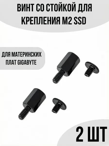 Винт со стойкой для крепления M.2 SSD 2шт для материнской платы Gigabyte