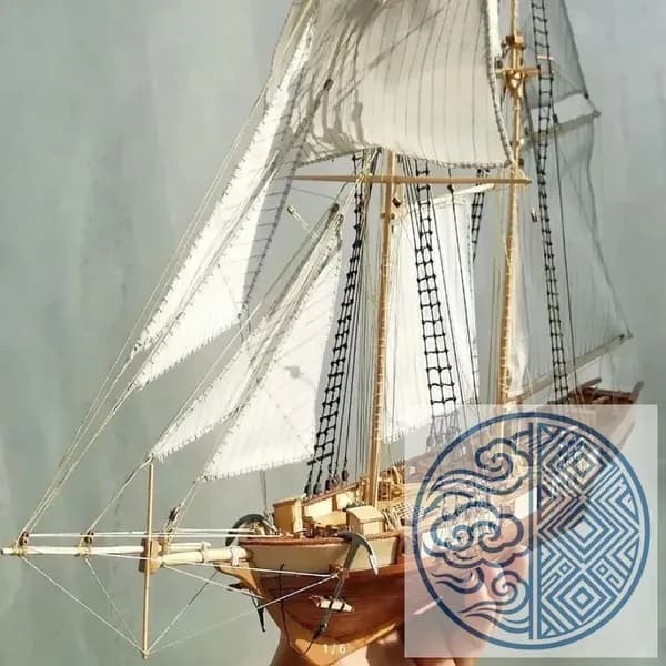 Howl деревянная собранная модель парусника, DIY западная модель парусника, игрушка