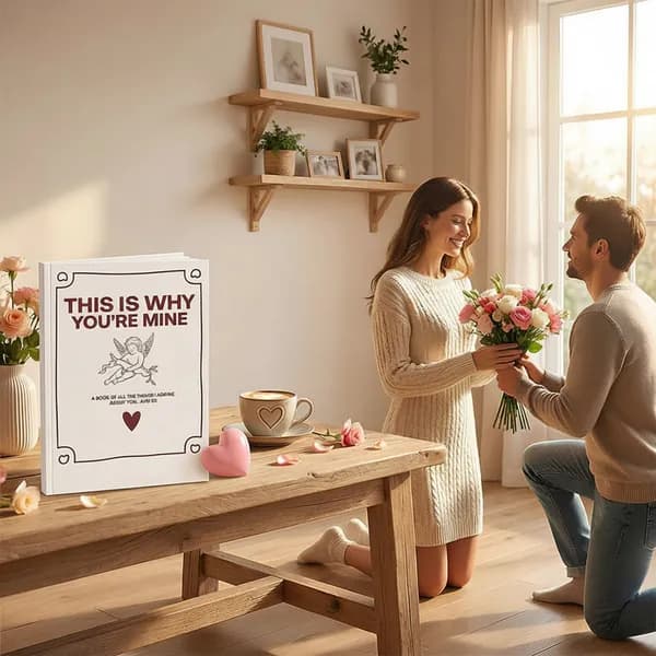 Книга для пар This Is Why You re Mine , твёрдый ПВХ-переплёт, 250 200 20 мм