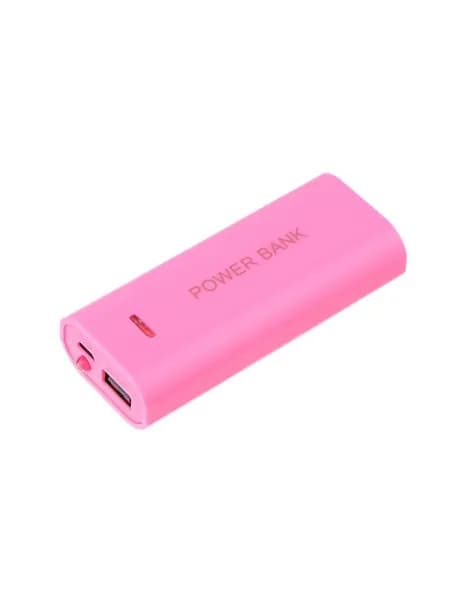 Портативный чехол для аккумулятора Power Bank DIY, 2 ячейки 18650, для зарядки смартфона, 5 В, 1 А, для аккумулятора 18650 со световым индикатором
