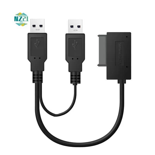 (Z S X V) 1 Шт. USB2.0 На 6+7 13-Контактный Кабель SATA С Внешним Блоком Питания USB 2.0 Для Ноутбука Адаптер CD-ROM DVD-ROM ODD