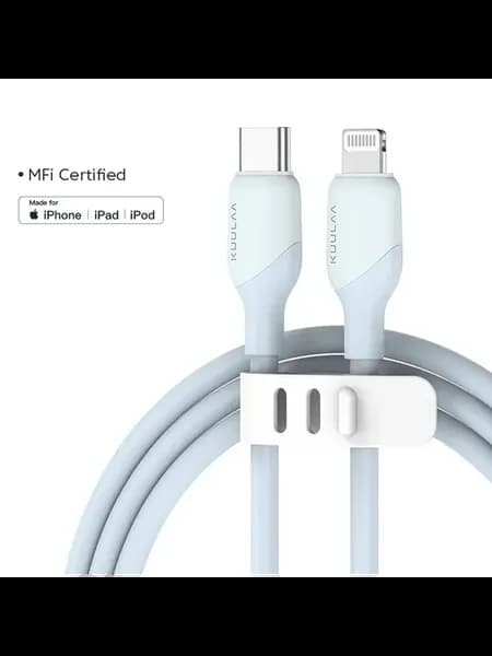 2m USB-C - Lightning кабель, Blue, MFi