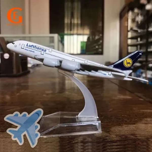 Металлический Модель Самолета Аэробус 380, Германия Люфтганза А380