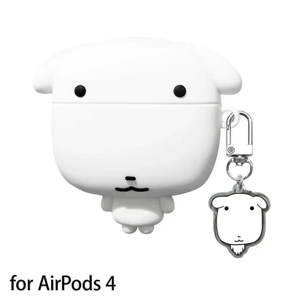 Защитный силиконовый чехол для наушников AirPods Pro 3-го поколения в японском стиле, белого цвета.