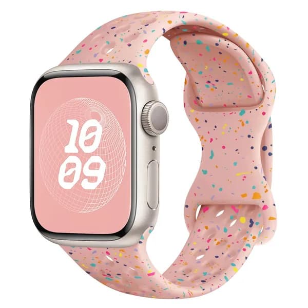 Часы Apple Watch Ultra 2 Band 49 45 44 41 42 мм цветные гранулы оригинальный ремешок, IWatch Series 9 8 7 6 5 SE 4 3 браслет